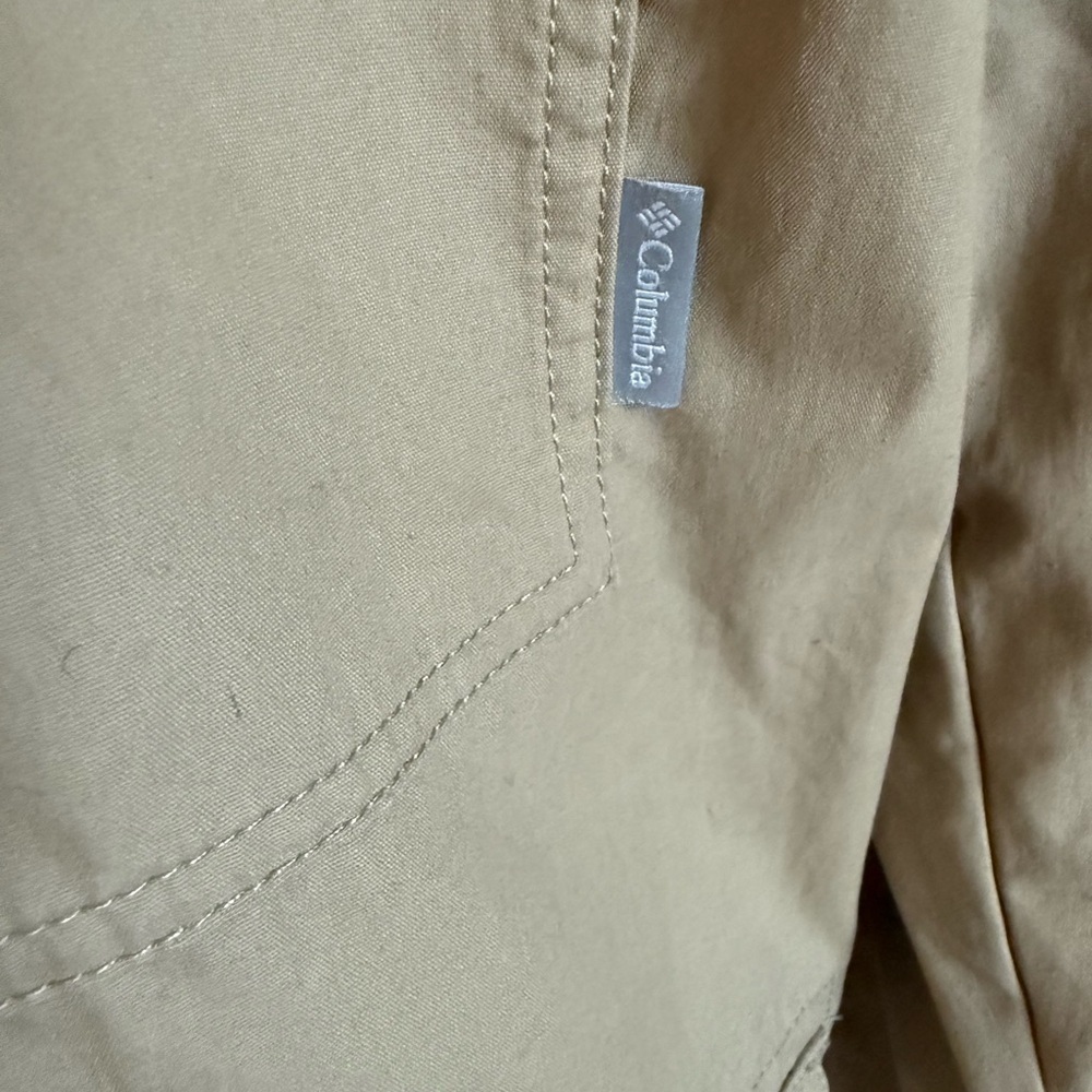 Columbia Men's Beige Military Jacket size M worn once mint - Picture 2 of 4